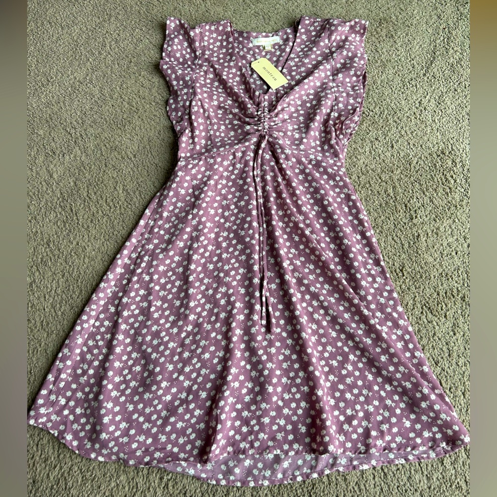 Monteau Los Angeles dress new size small mauve pink/purple